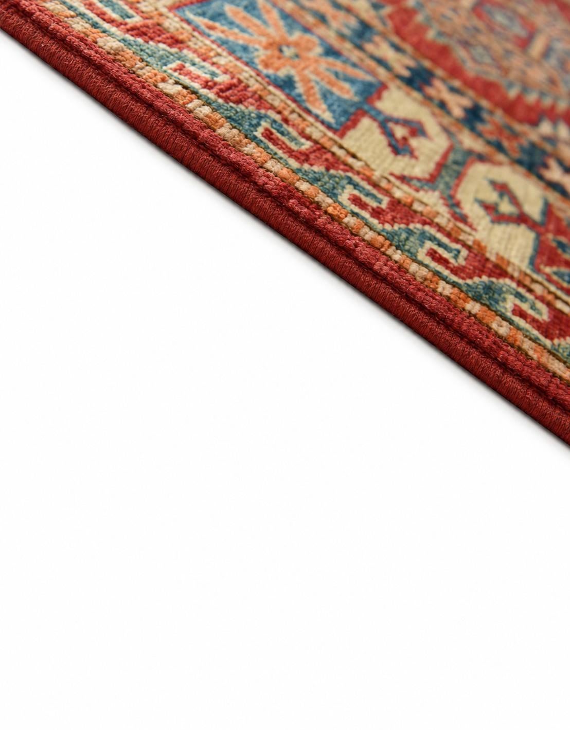 Detail image 8 of 12: 2' 8 x 10' 2 Hand Knotted Kazak Runner Rug