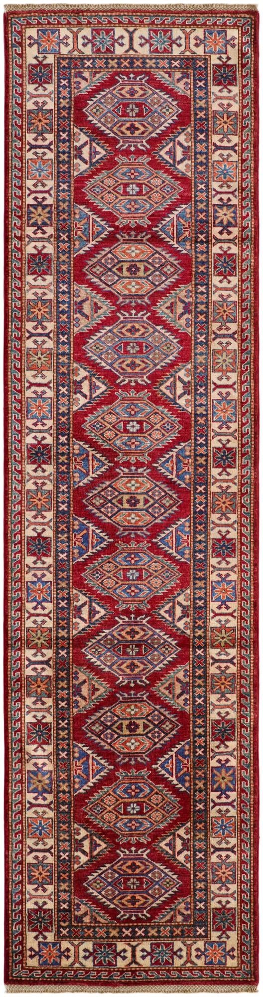 2' 8 x 10' 2 Hand Knotted Kazak Runner Rug