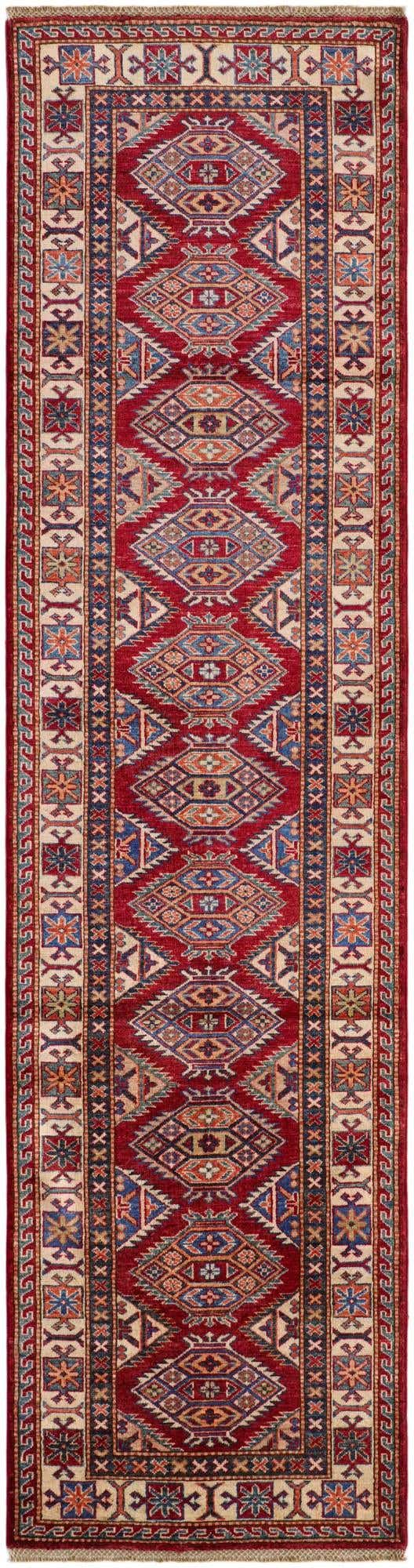 2' 8 x 10' 2 Hand Knotted Kazak Runner Rug