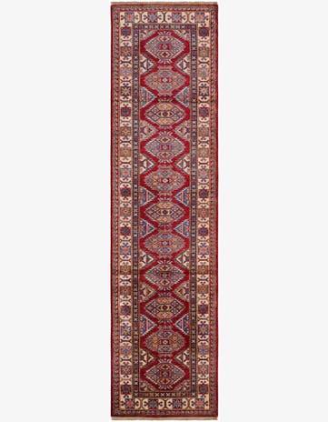 2' 8 x 10' 2 Hand Knotted Kazak Runner Rug