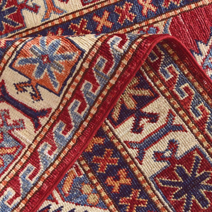 Detail image of 2' 7 x 10' 5 Hand Knotted Kazak Runner Rug