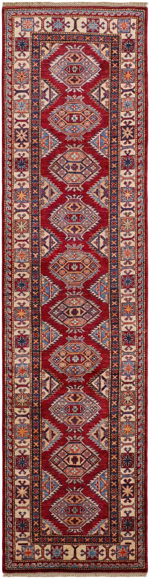 2' 7 x 10' 5 Hand Knotted Kazak Runner Rug