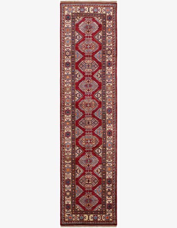 2' 7 x 10' 5 Hand Knotted Kazak Runner Rug