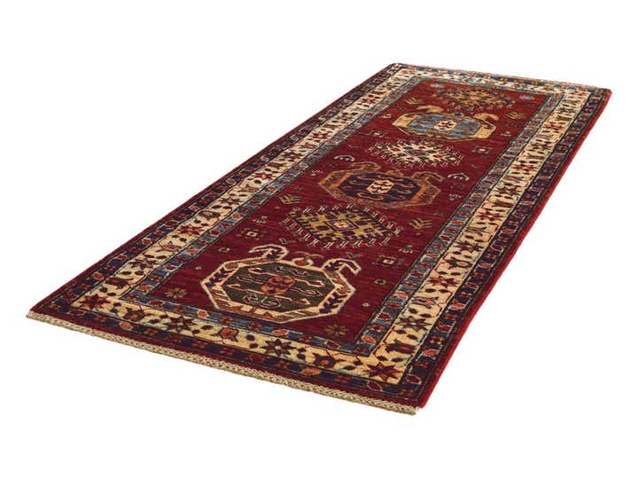 2' 7 x 6' 6 Hand Knotted Kazak Runner Rug