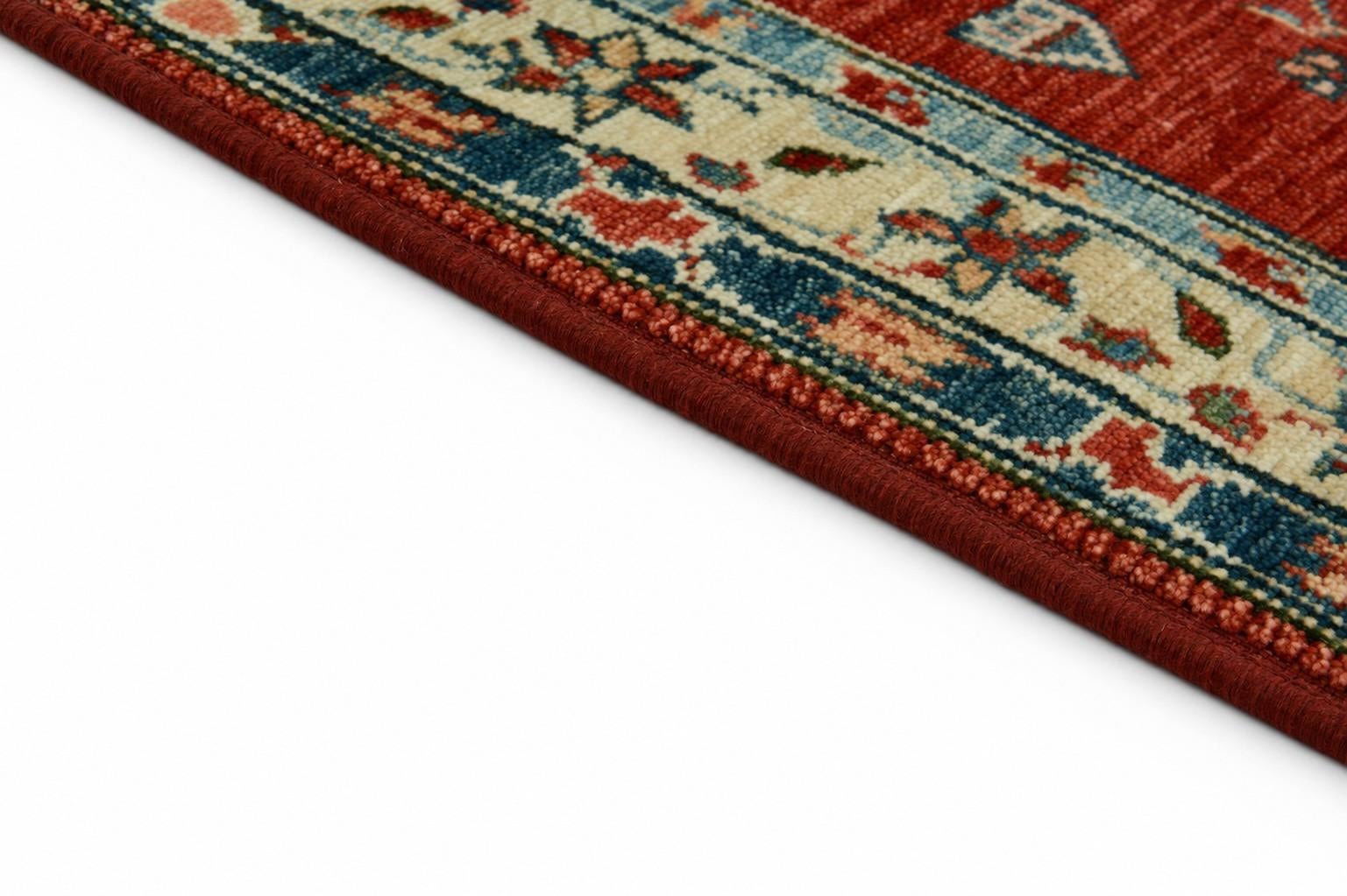 80cm x 200cm Hand Knotted Kazak Runner Rug