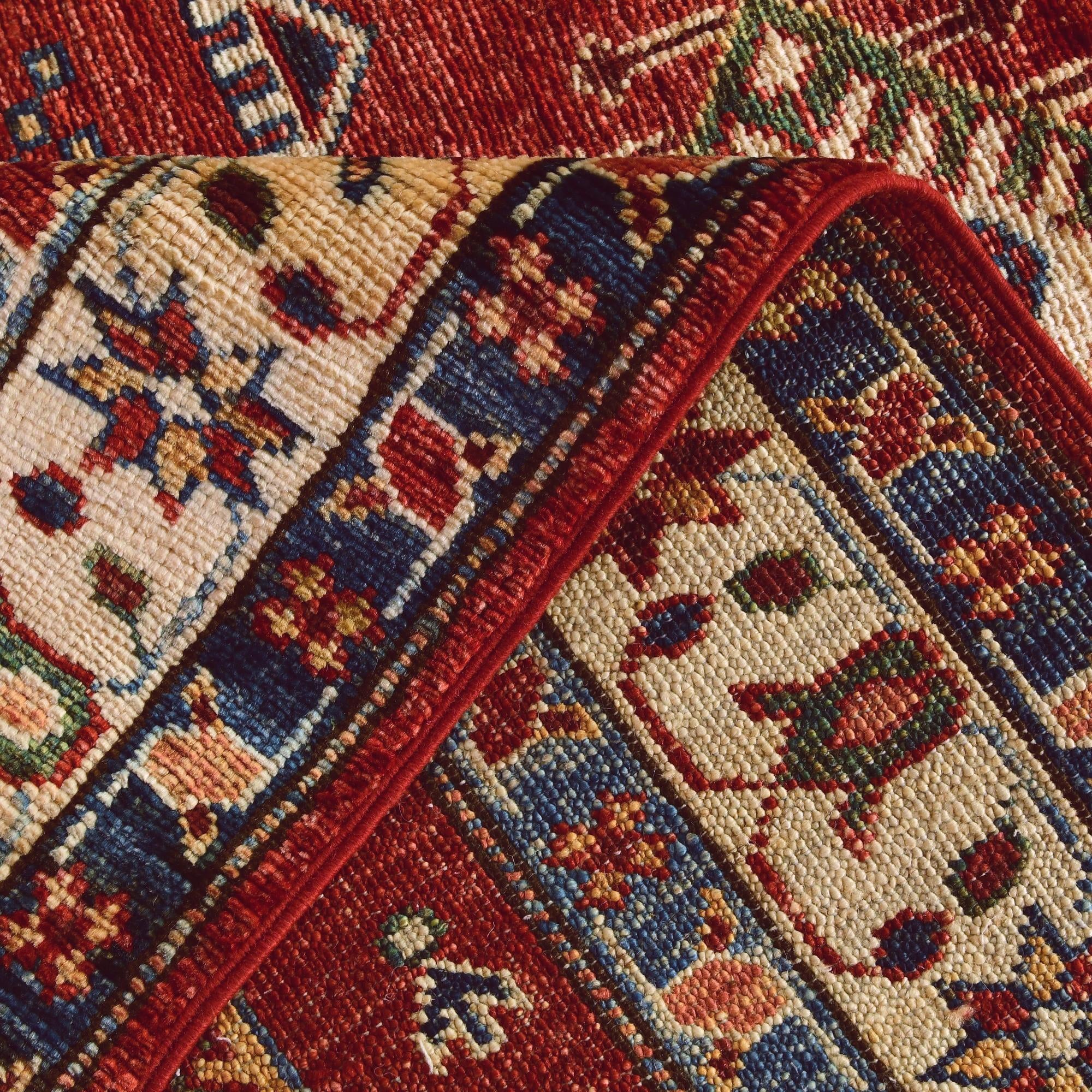 2' 7 x 6' 6 Hand Knotted Kazak Runner Rug