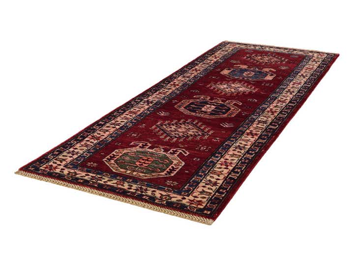 2' 6 x 6' 9 Hand Knotted Kazak Runner Rug