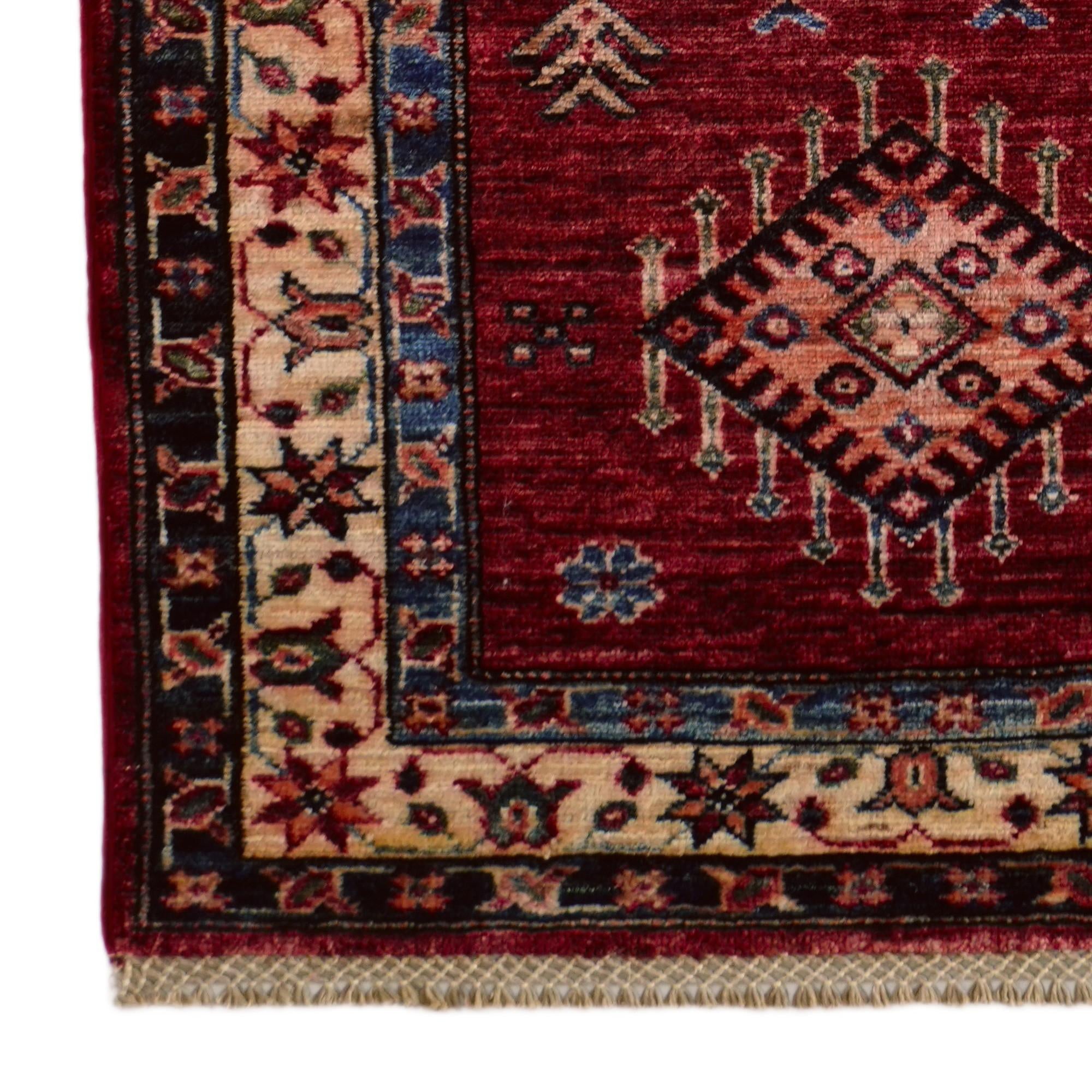 2' 6 x 6' 9 Hand Knotted Kazak Runner Rug
