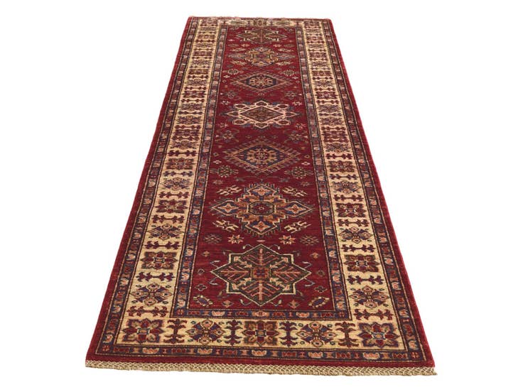 Detail image of 2' 7 x 8' 8 Hand Knotted Kazak Runner Rug