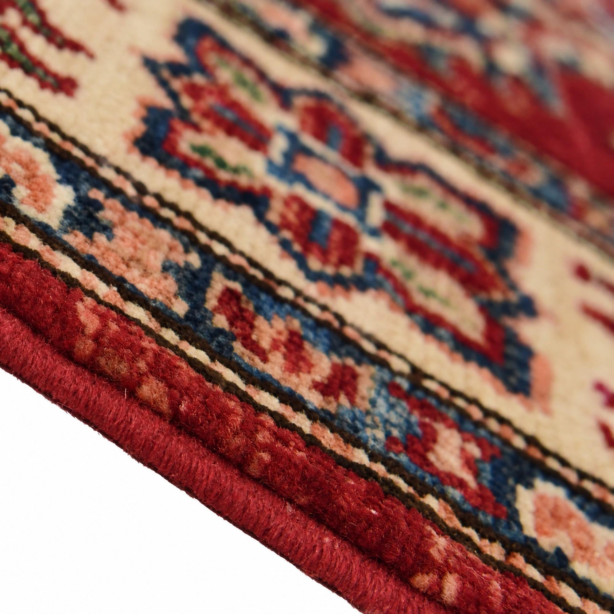 80cm x 265cm Hand Knotted Kazak Runner Rug