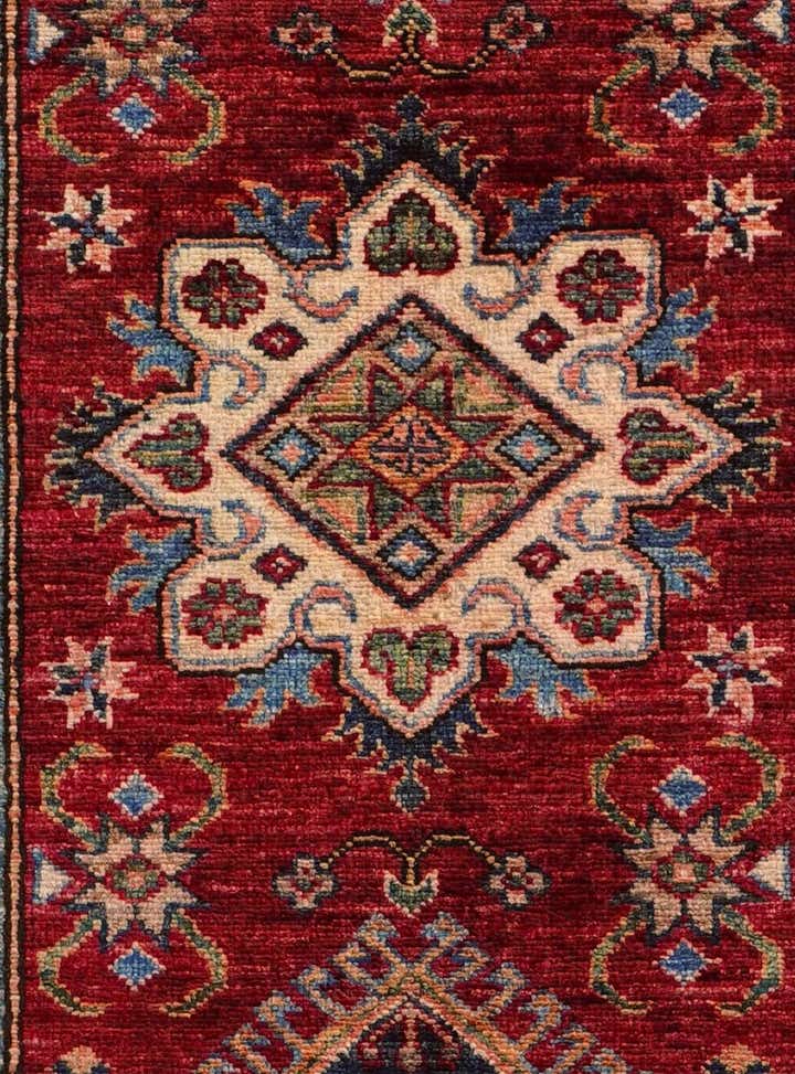 2' 7 x 8' 8 Hand Knotted Kazak Runner Rug