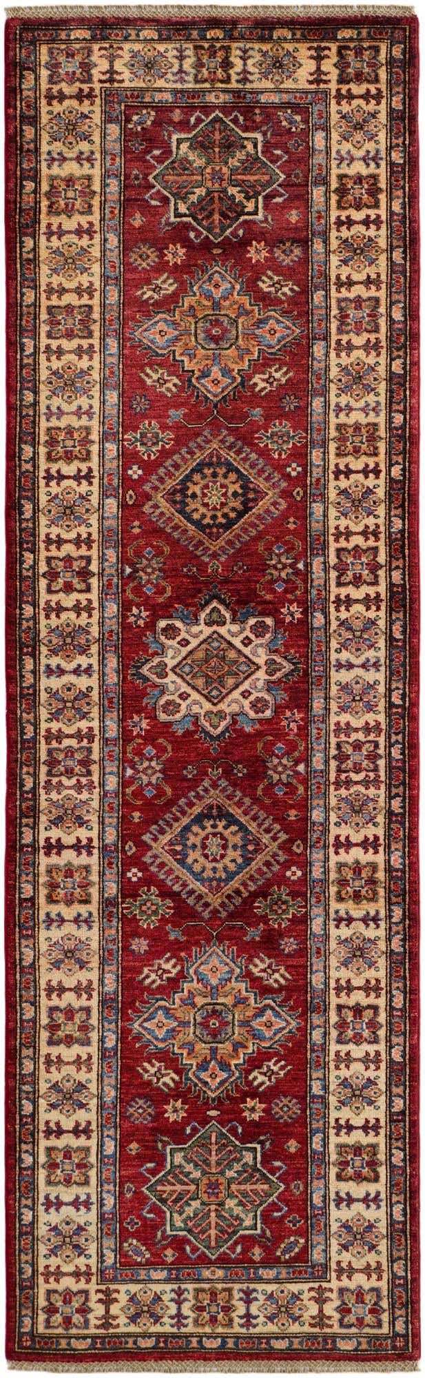 2' 7 x 8' 8 Hand Knotted Kazak Runner Rug