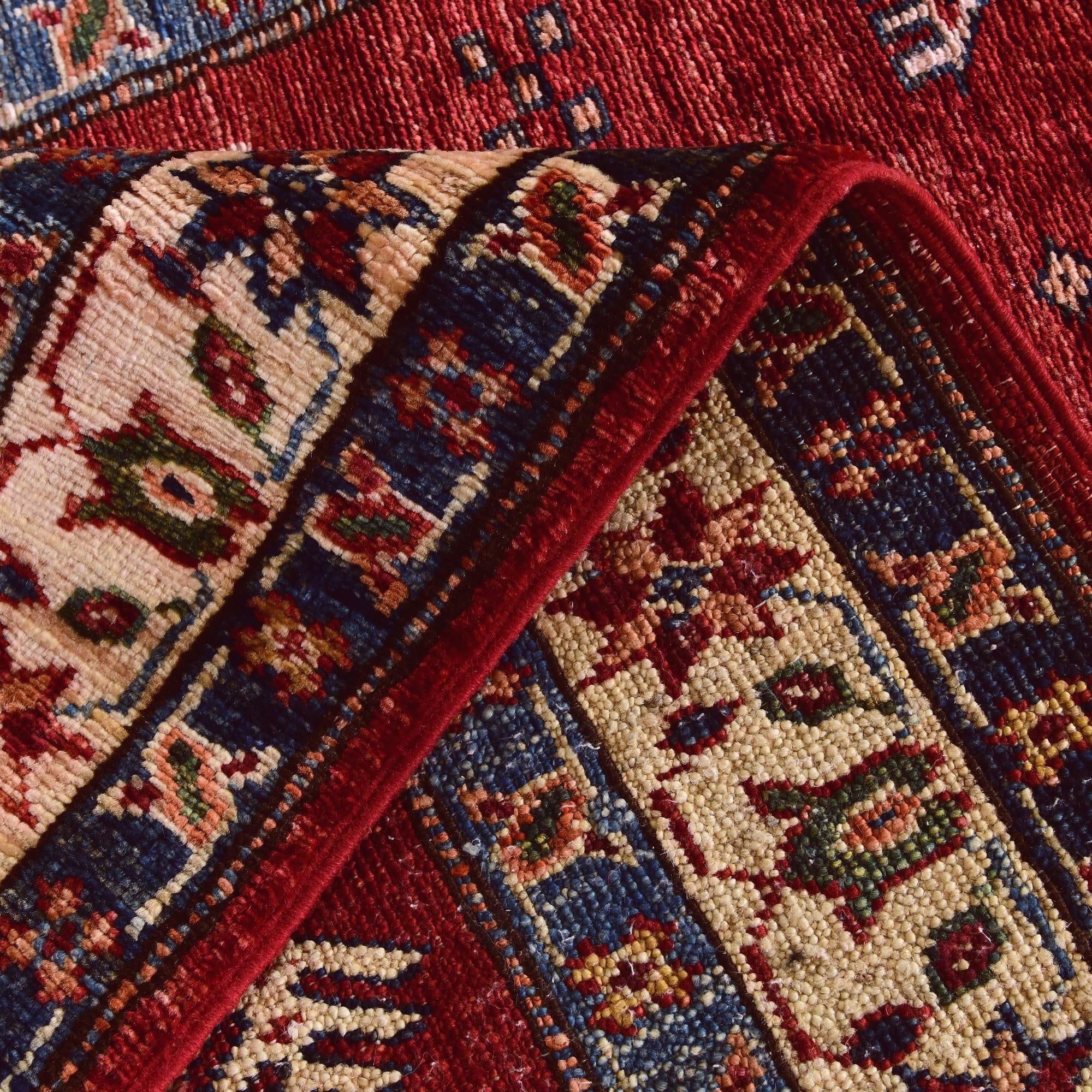 2' 8 x 6' 11 Hand Knotted Kazak Runner Rug