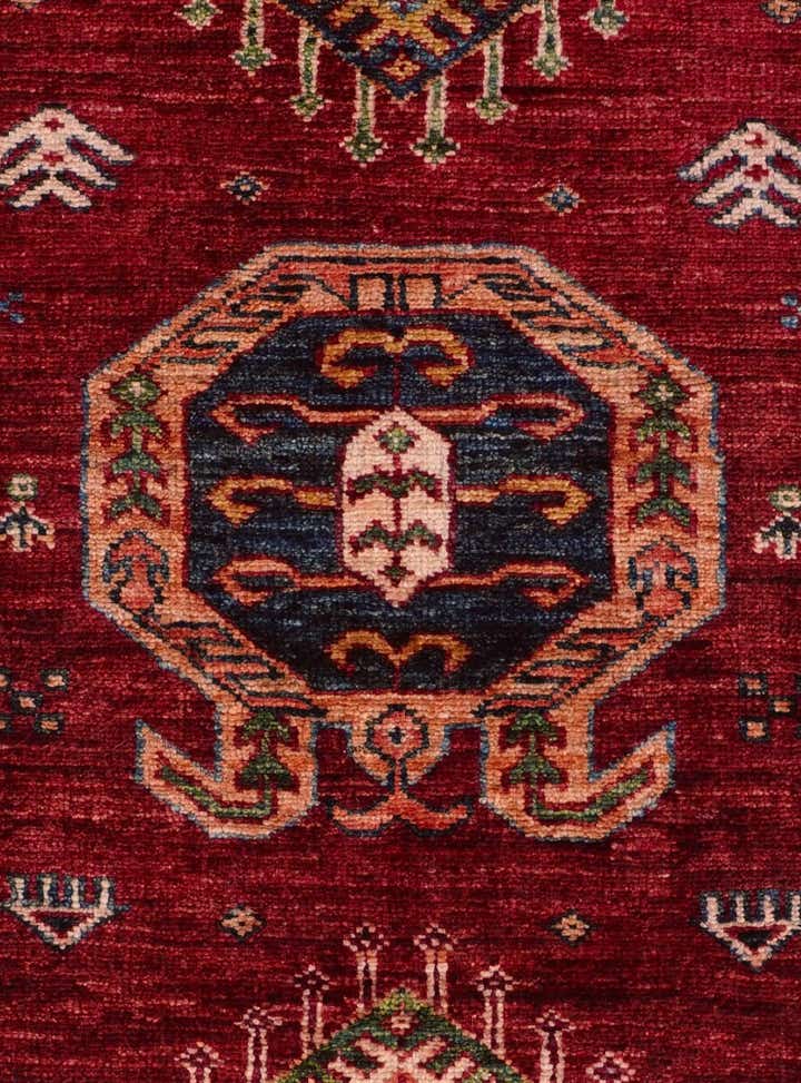 2' 8 x 6' 11 Hand Knotted Kazak Runner Rug