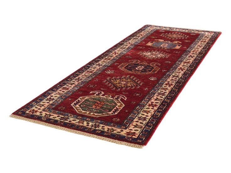 Detail image of 2' 6 x 6' 9 Hand Knotted Kazak Runner Rug