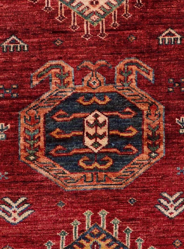 2' 6 x 6' 9 Hand Knotted Kazak Runner Rug