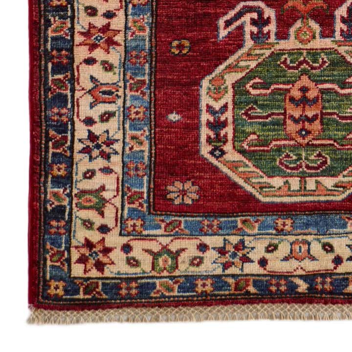 2' 7 x 6' 10 Hand Knotted Kazak Runner Rug