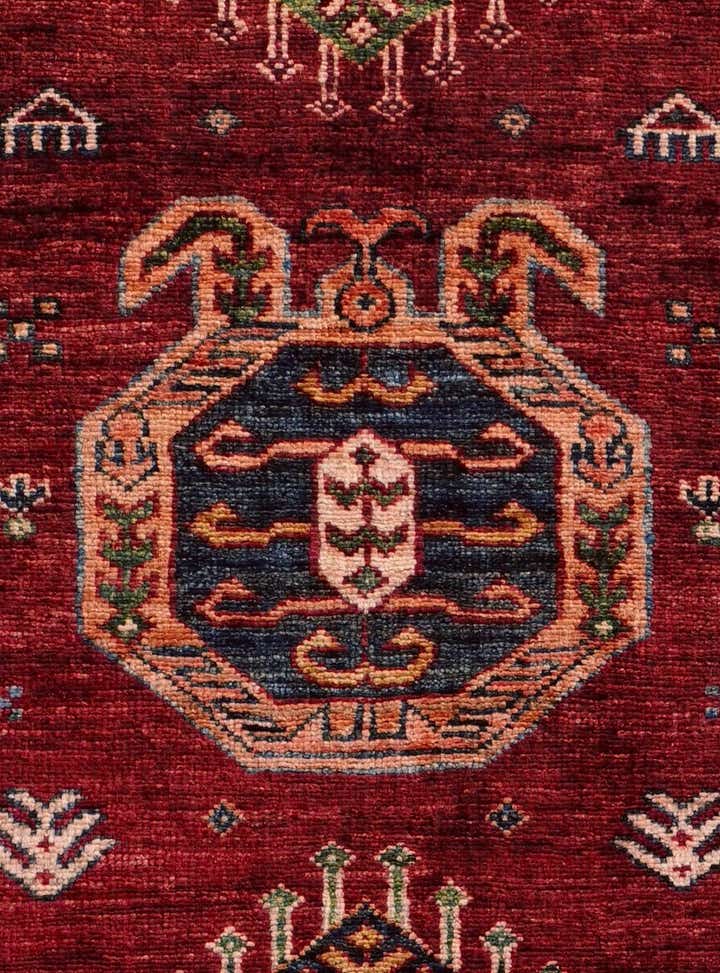 2' 7 x 6' 10 Hand Knotted Kazak Runner Rug