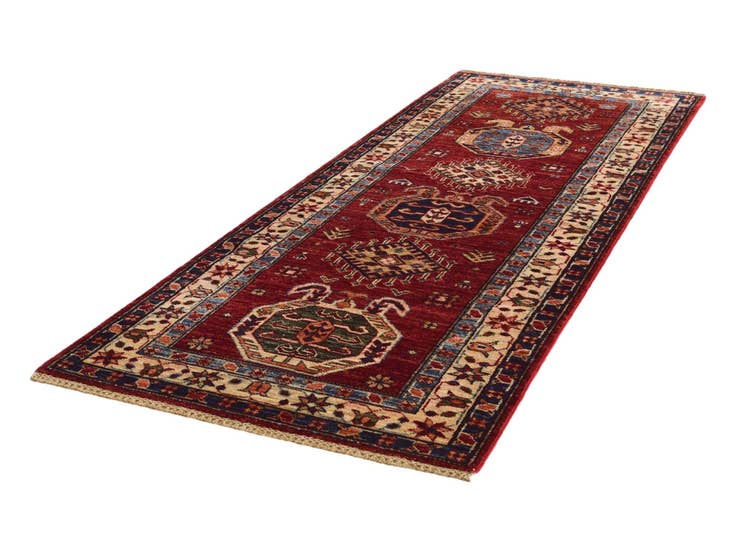 Detail image of 2' 6 x 6' 8 Hand Knotted Kazak Runner Rug