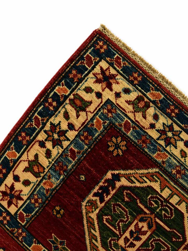 2' 6 x 6' 8 Hand Knotted Kazak Runner Rug