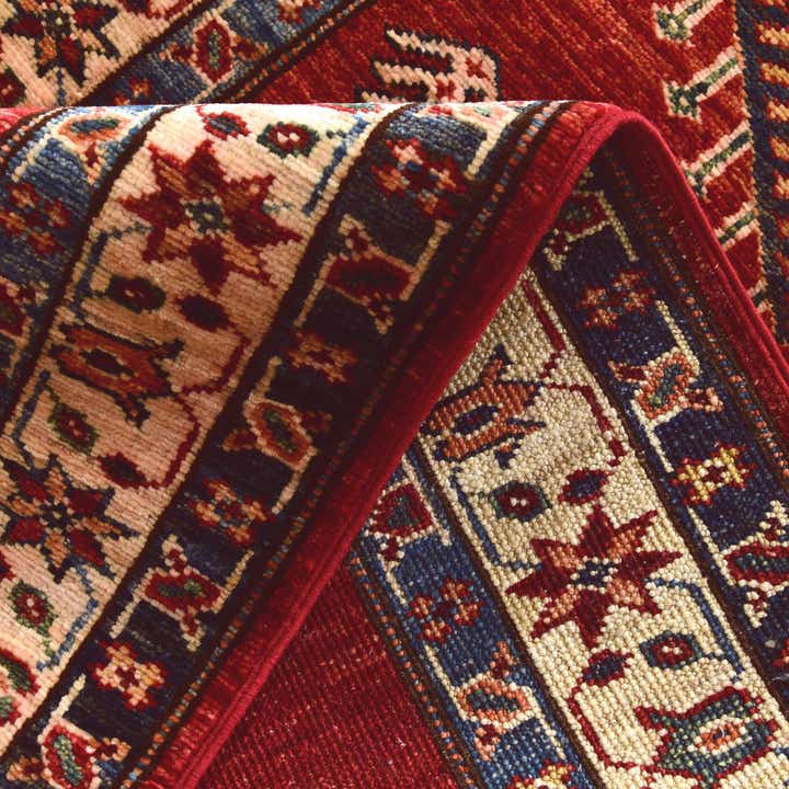 2' 7 x 6' 10 Hand Knotted Kazak Runner Rug
