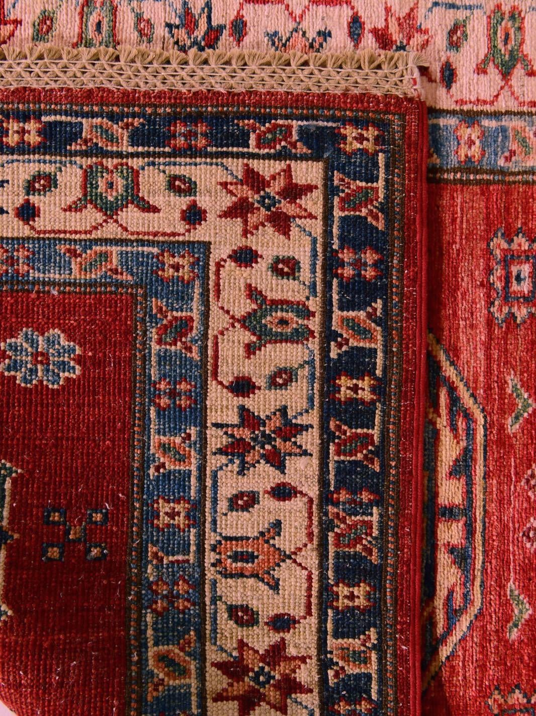 80cm x 210cm Hand Knotted Kazak Runner Rug