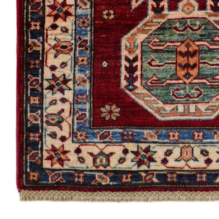 2' 7 x 6' 11 Hand Knotted Kazak Runner Rug