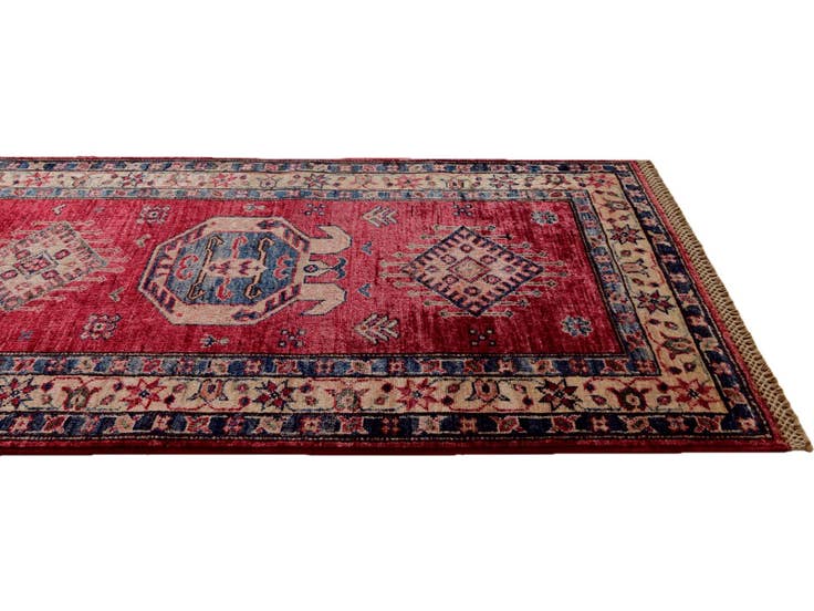 Detail image of 2' 6 x 6' 9 Hand Knotted Kazak Runner Rug