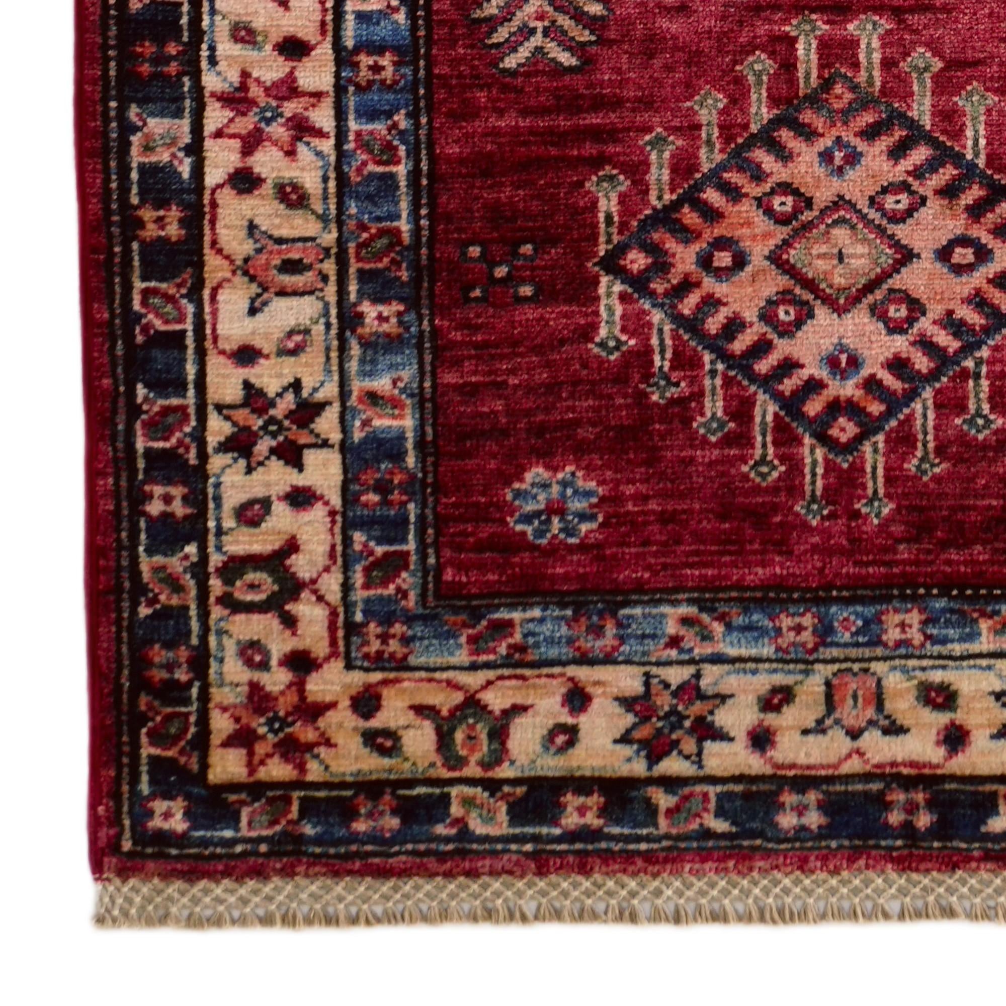 2' 6 x 6' 9 Hand Knotted Kazak Runner Rug