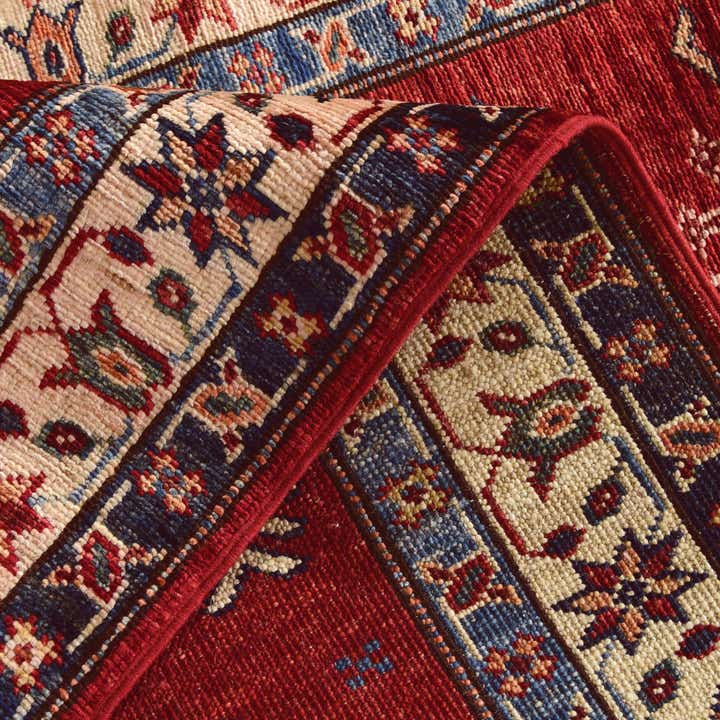 2' 6 x 6' 10 Hand Knotted Kazak Runner Rug