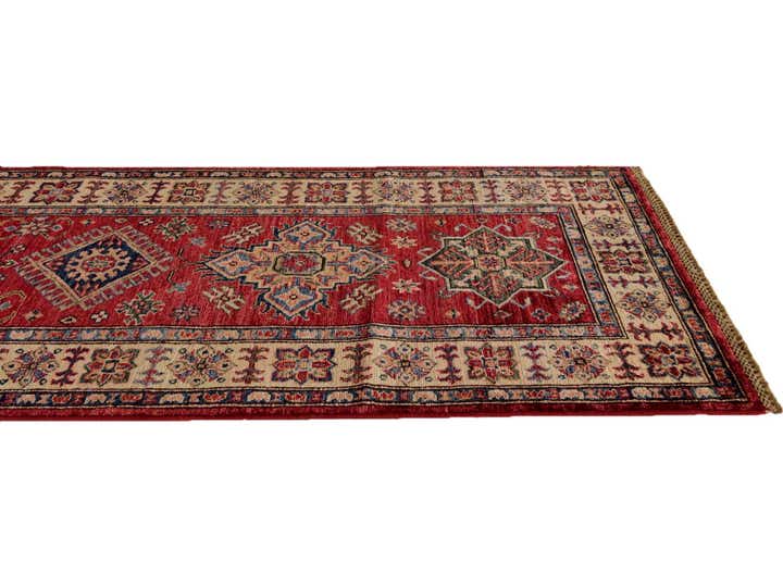 2' 7 x 8' 8 Hand Knotted Kazak Runner Rug