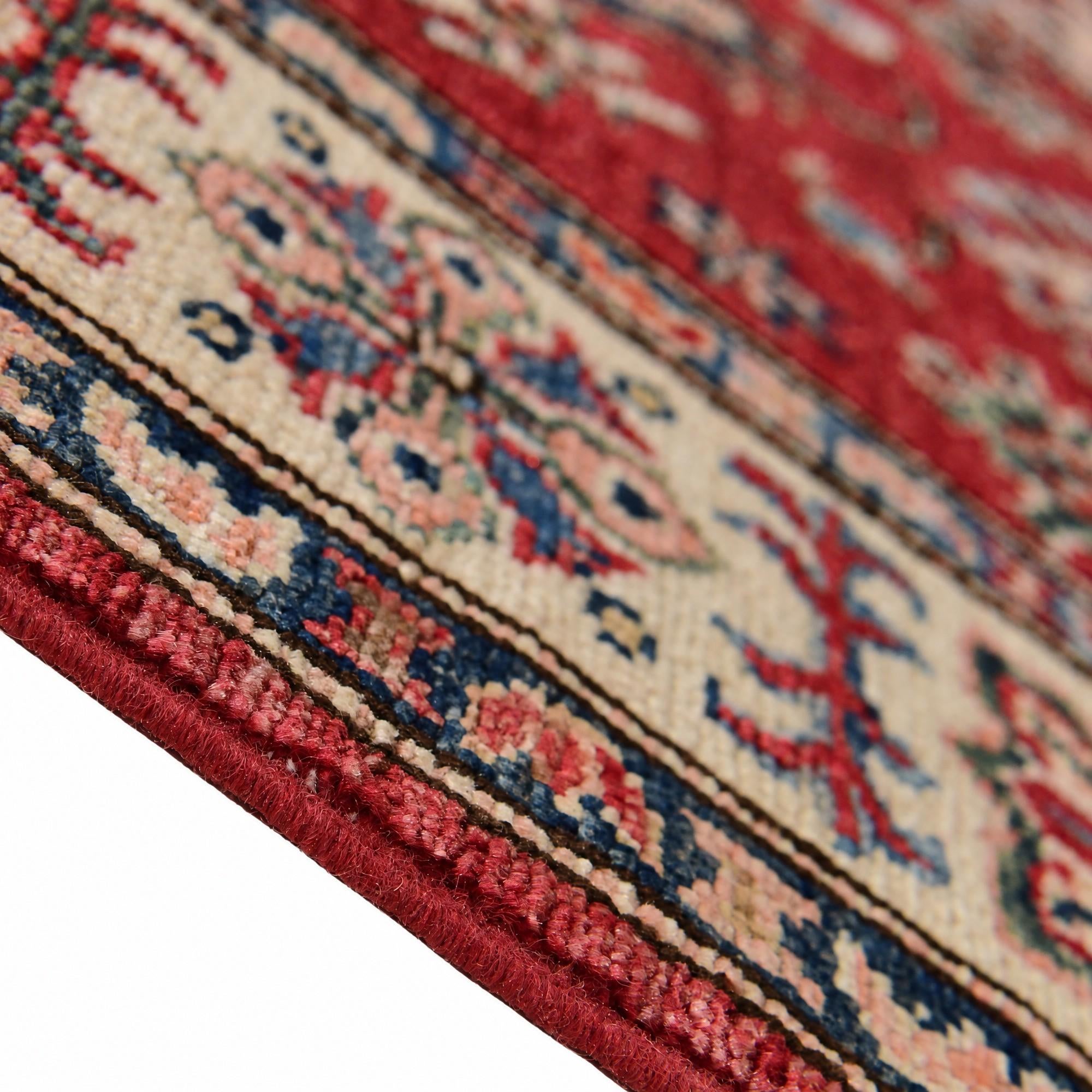 80cm x 265cm anudado a mano Kazak Alfombra Pasillera