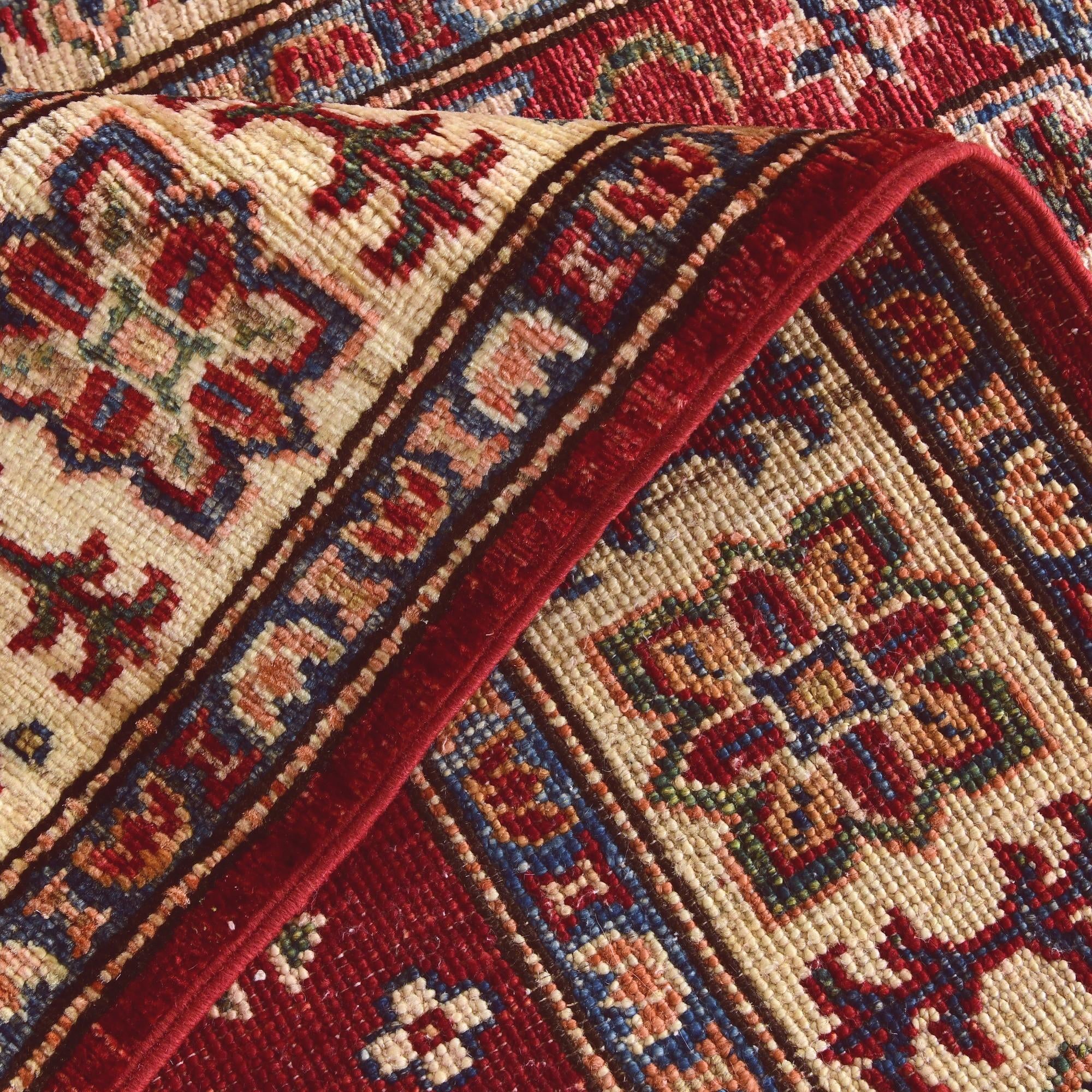 2' 7 x 8' 8 Hand Knotted Kazak Runner Rug