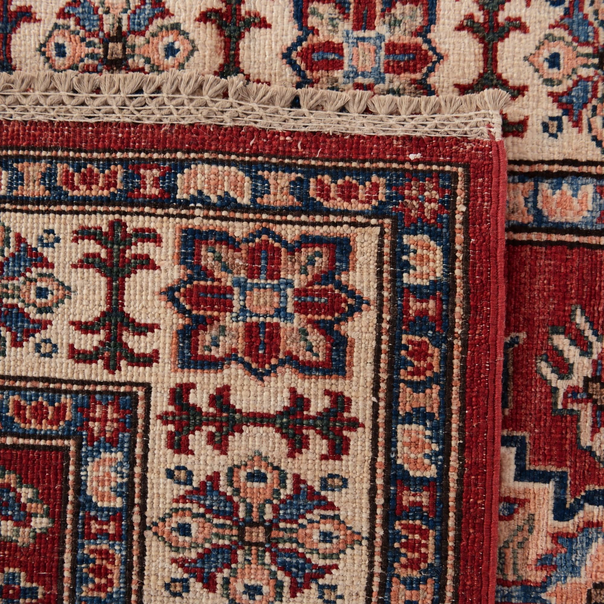80cm x 265cm anudado a mano Kazak Alfombra Pasillera
