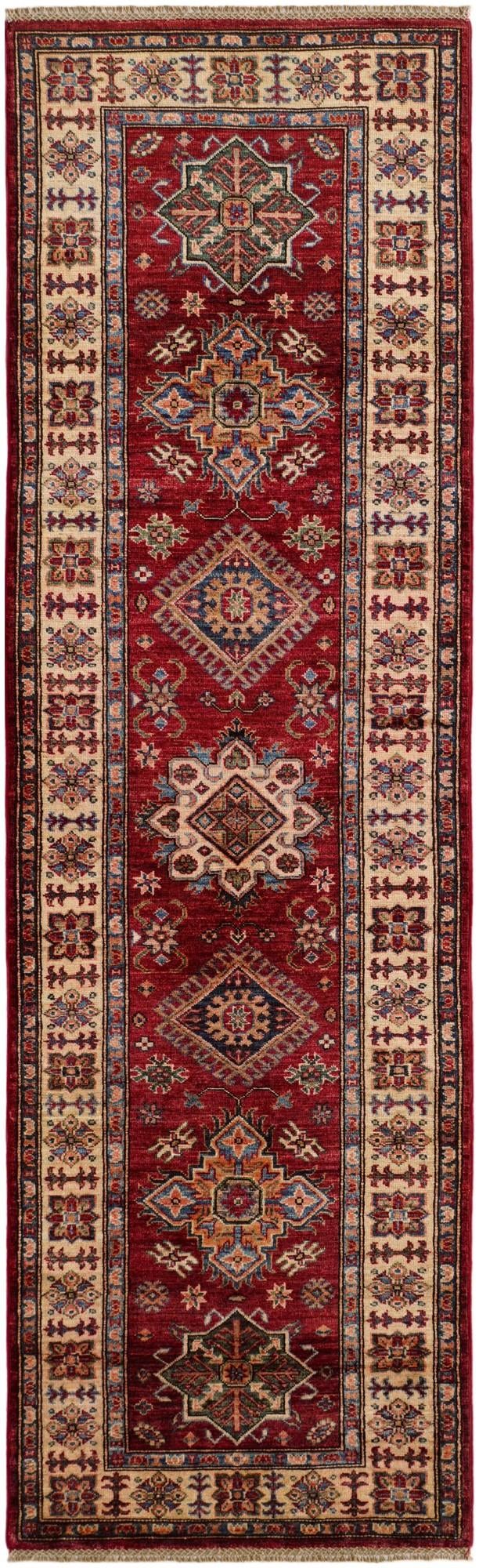 2' 7 x 8' 8 Hand Knotted Kazak Runner Rug