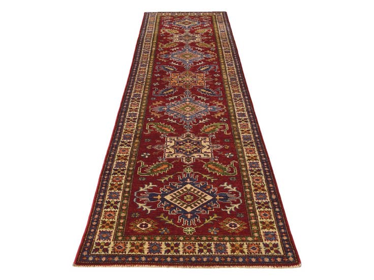 Detail image of 2' 6 x 10' Hand Knotted Kazak Runner Rug