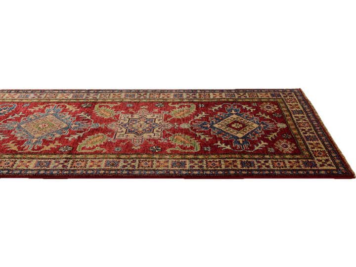 2' 6 x 10' Hand Knotted Kazak Runner Rug