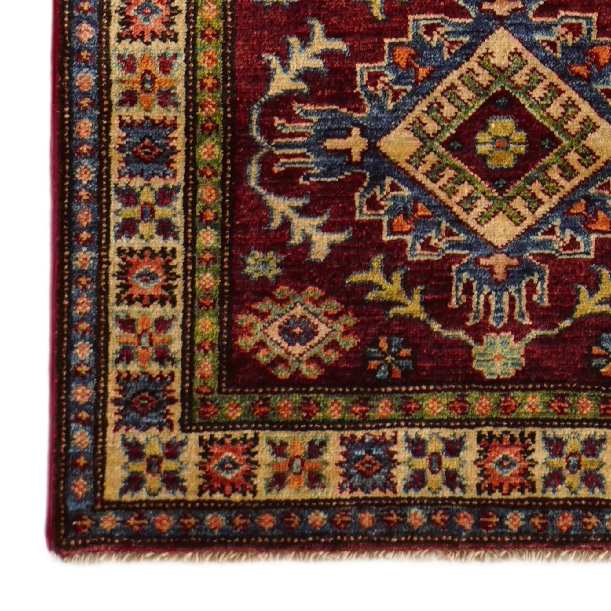 2' 6 x 10' Hand Knotted Kazak Runner Rug