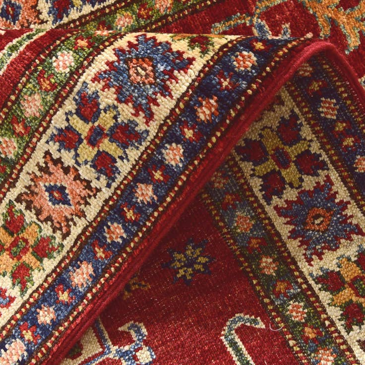 Detail image of 2' 6 x 10' Hand Knotted Kazak Runner Rug