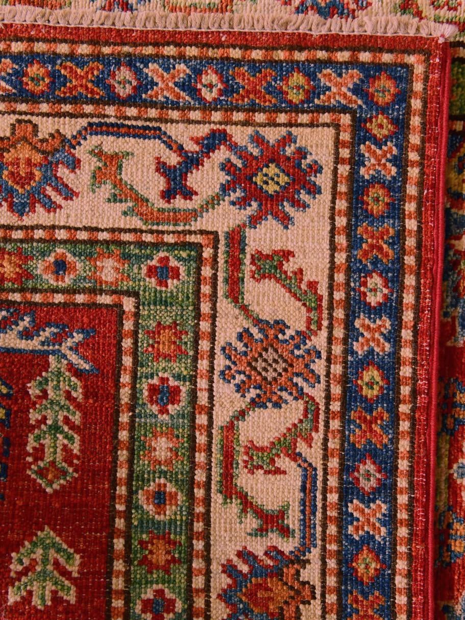Detail image 12 of 12: 2' 4 x 8' 8 Hand Knotted Kazak Runner Rug