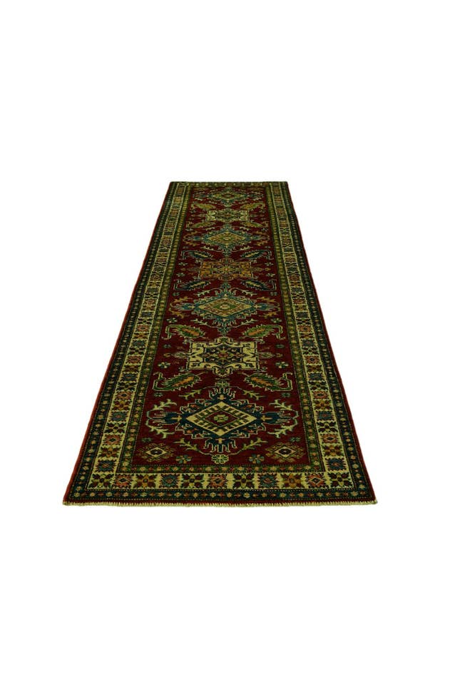 Detail image of 2' 6 x 10' Hand Knotted Kazak Runner Rug