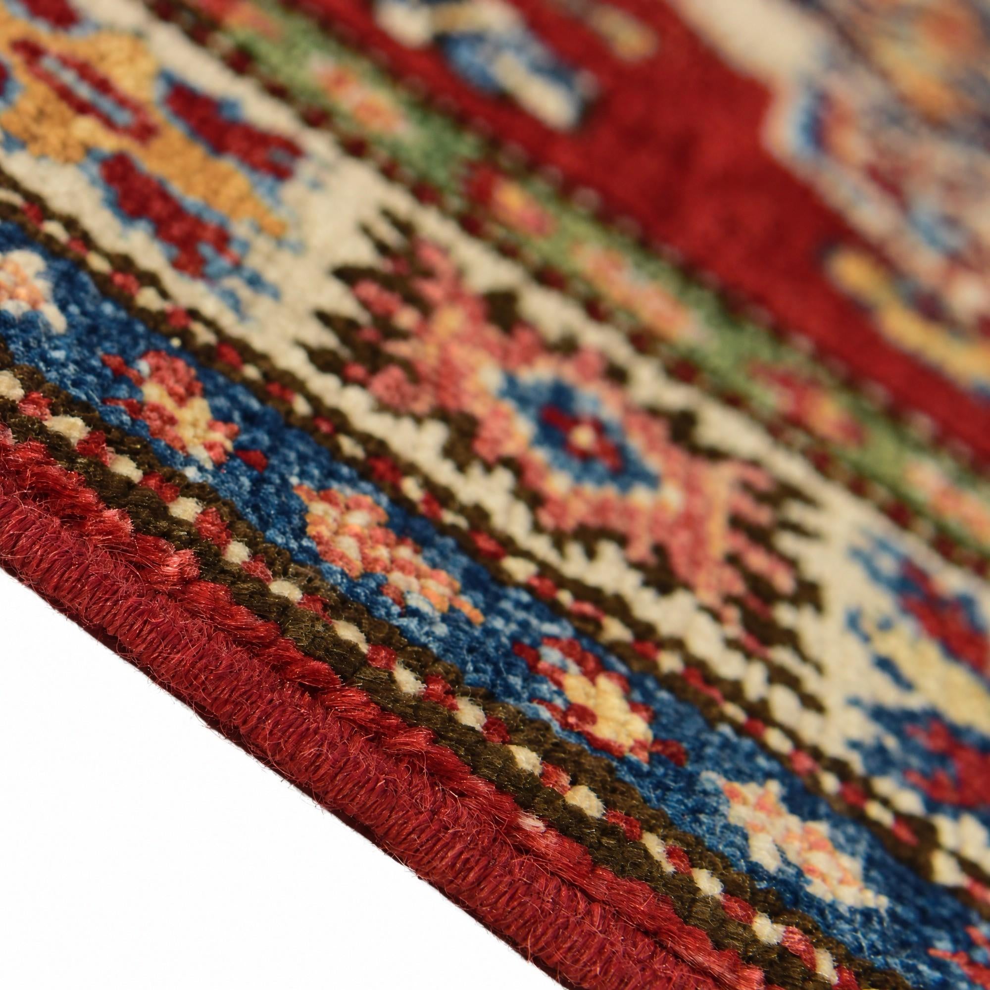 75cm x 305cm Hand Knotted Kazak Runner Rug