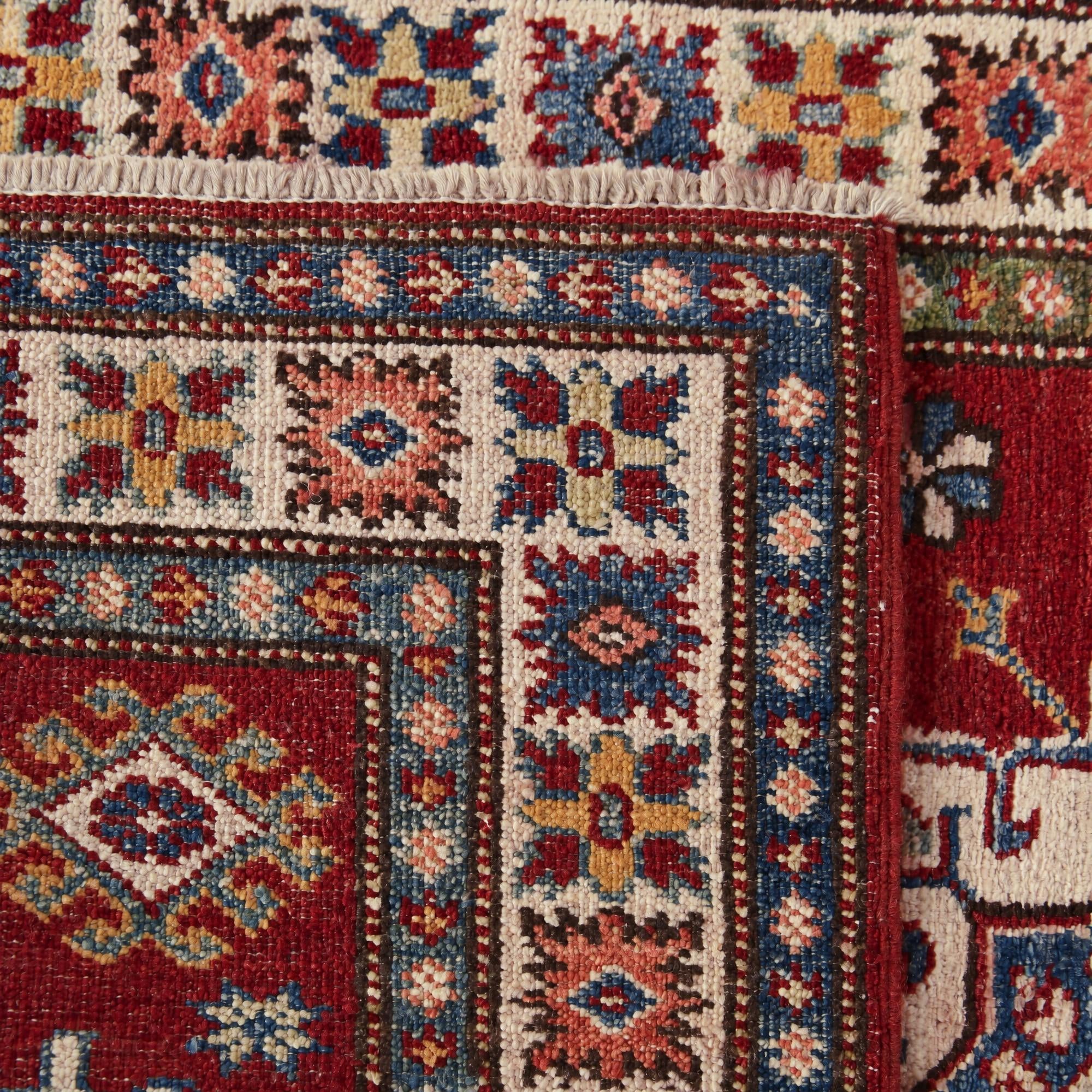 75cm x 305cm Hand Knotted Kazak Runner Rug