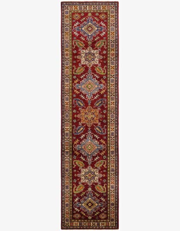 2' 6 x 10' Hand Knotted Kazak Runner Rug