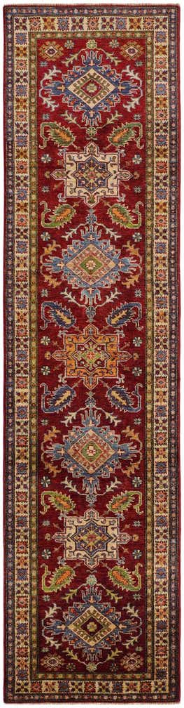 2' 6 x 10' Hand Knotted Kazak Runner Rug