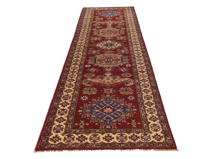 2' 9 x 10' 2 Hand Knotted Kazak Runner Rug