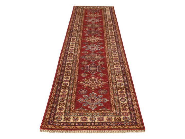 2' 6 x 9' 10 Hand Knotted Kazak Runner Rug