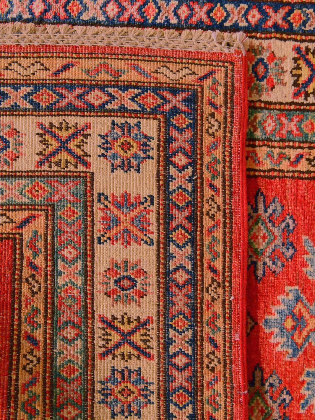 Detail image 12 of 12: 2' 6 x 9' 10 Hand Knotted Kazak Runner Rug