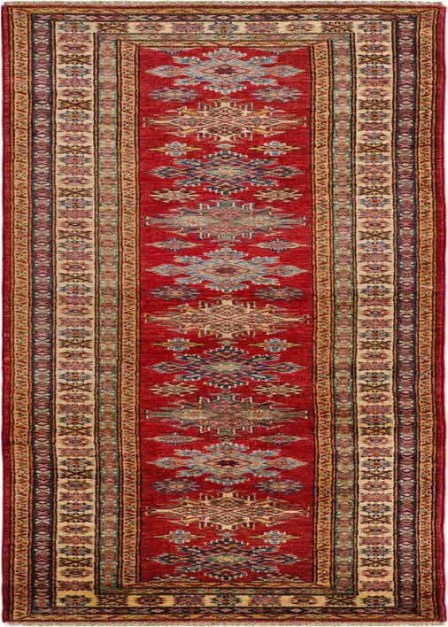 2' 6 x 9' 10 Hand Knotted Kazak Runner Rug