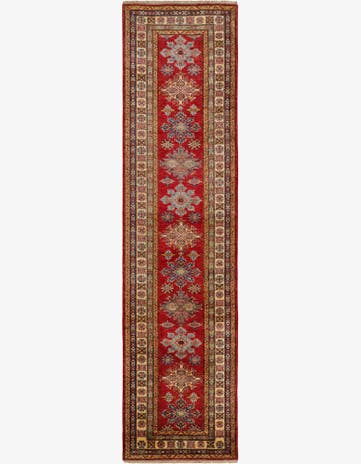 2' 6 x 9' 10 Hand Knotted Kazak Runner Rug